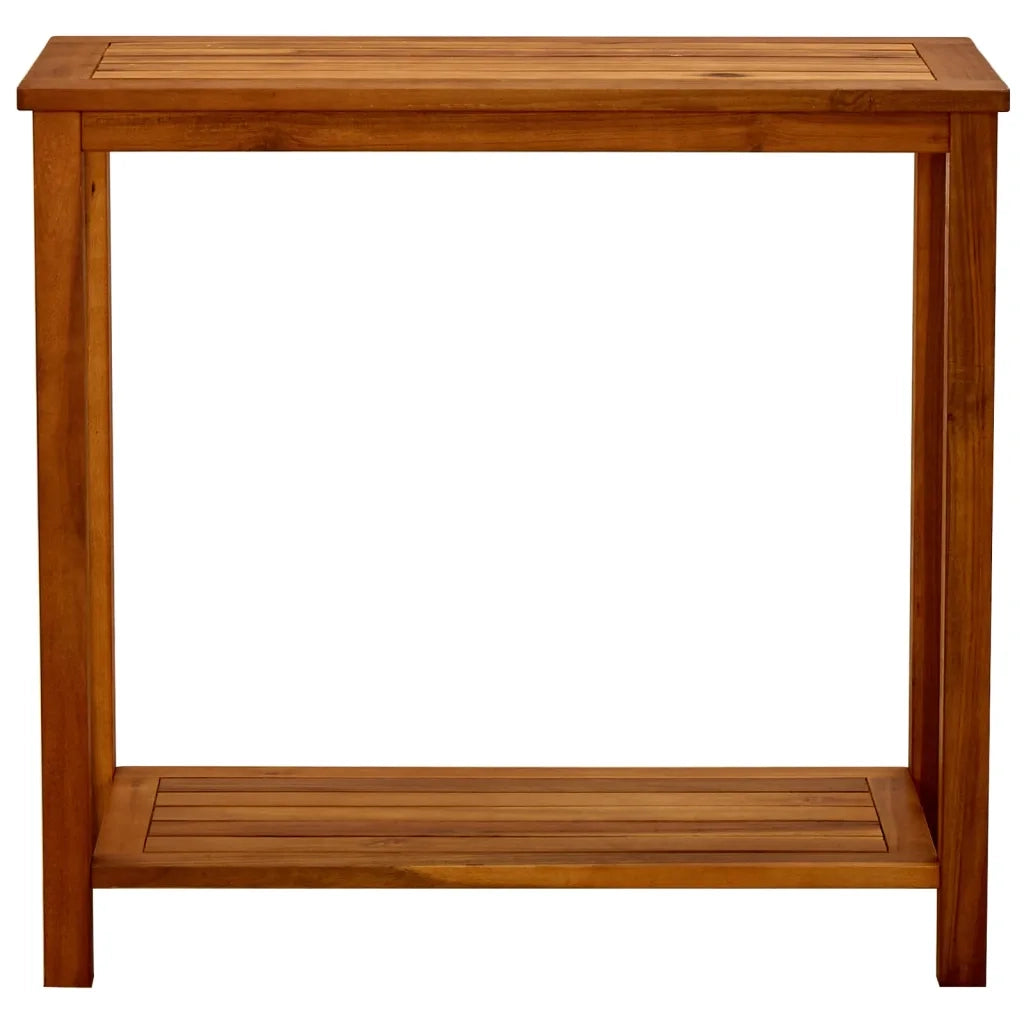 Tavolo Consolle da Giardino 80x35x75cm Legno Massello di Acacia 316405