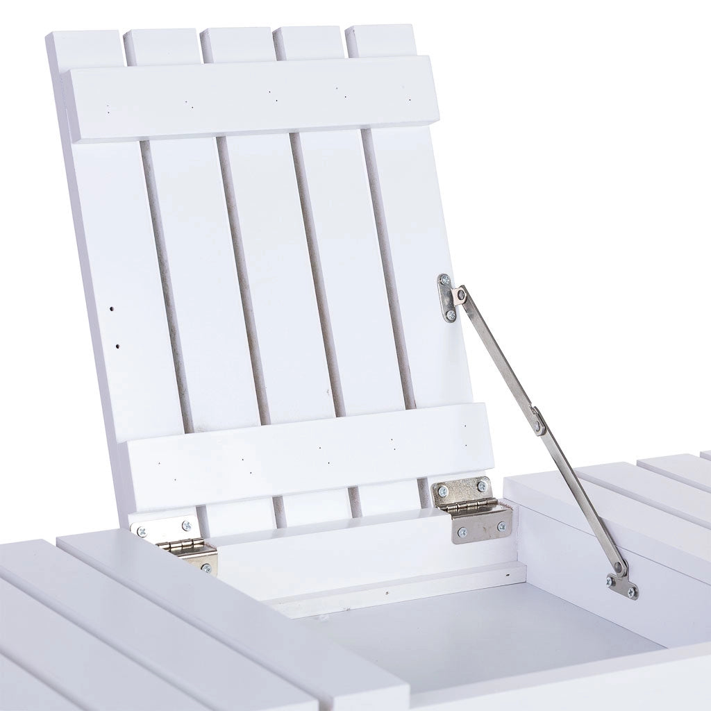Panca porta scarpe in legno bianco 90x29x45h cm