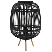 Supporto per Lanterna da Tavolo in BambÃ¹ Nero cod mxl 69039
