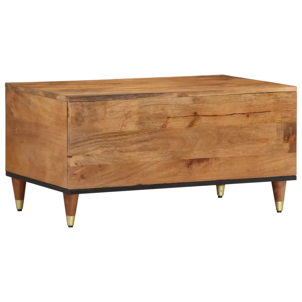 Tavolino da Salotto 80x50x40 cm Legno Massello di Mango 358288