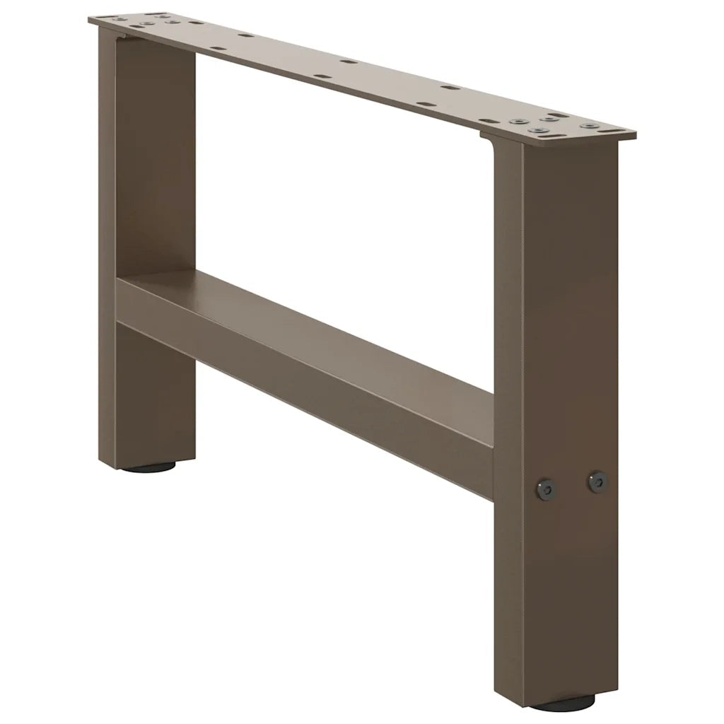 Gambe per Tavolino da Caffè in Acciaio Naturale 2 pz 70x(30-31) cm Acciaio 4013271