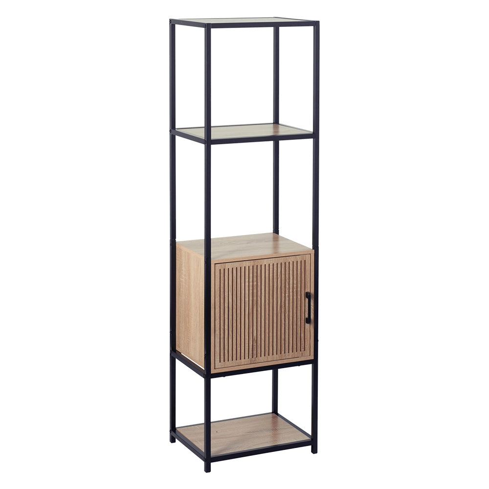 MOBILE CON RIPIANI IN LEGNO cm. 43 x 33 x h.153 - 5 ripiani  - BricoGo