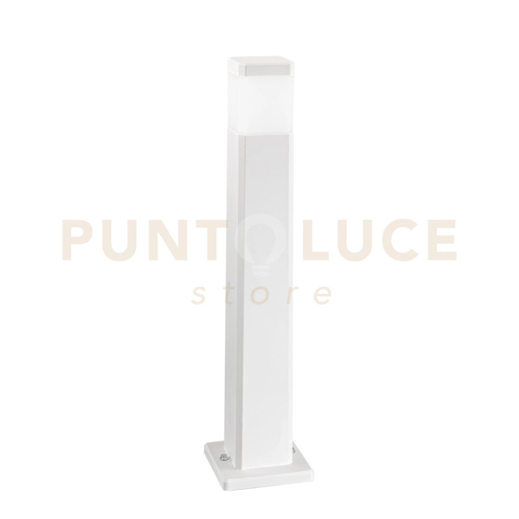 PALETTO FOCUS BIANCO SQUADRATO 1 LUCE ATTACCO GU10 IP65 17,5X17,5X77,5CM