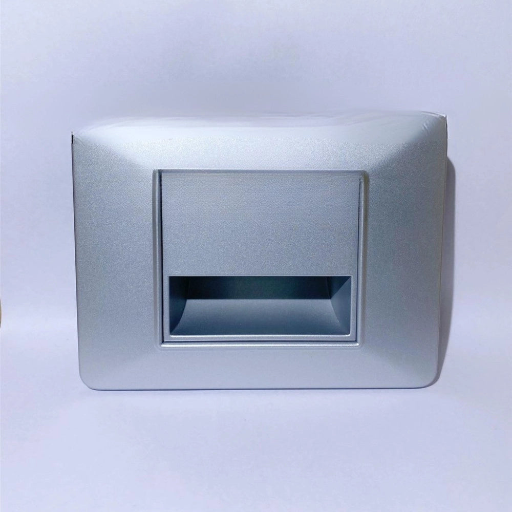 Trade Shop - Segnapasso Led Da Incasso Grigio 1.6w Luce Bianca -