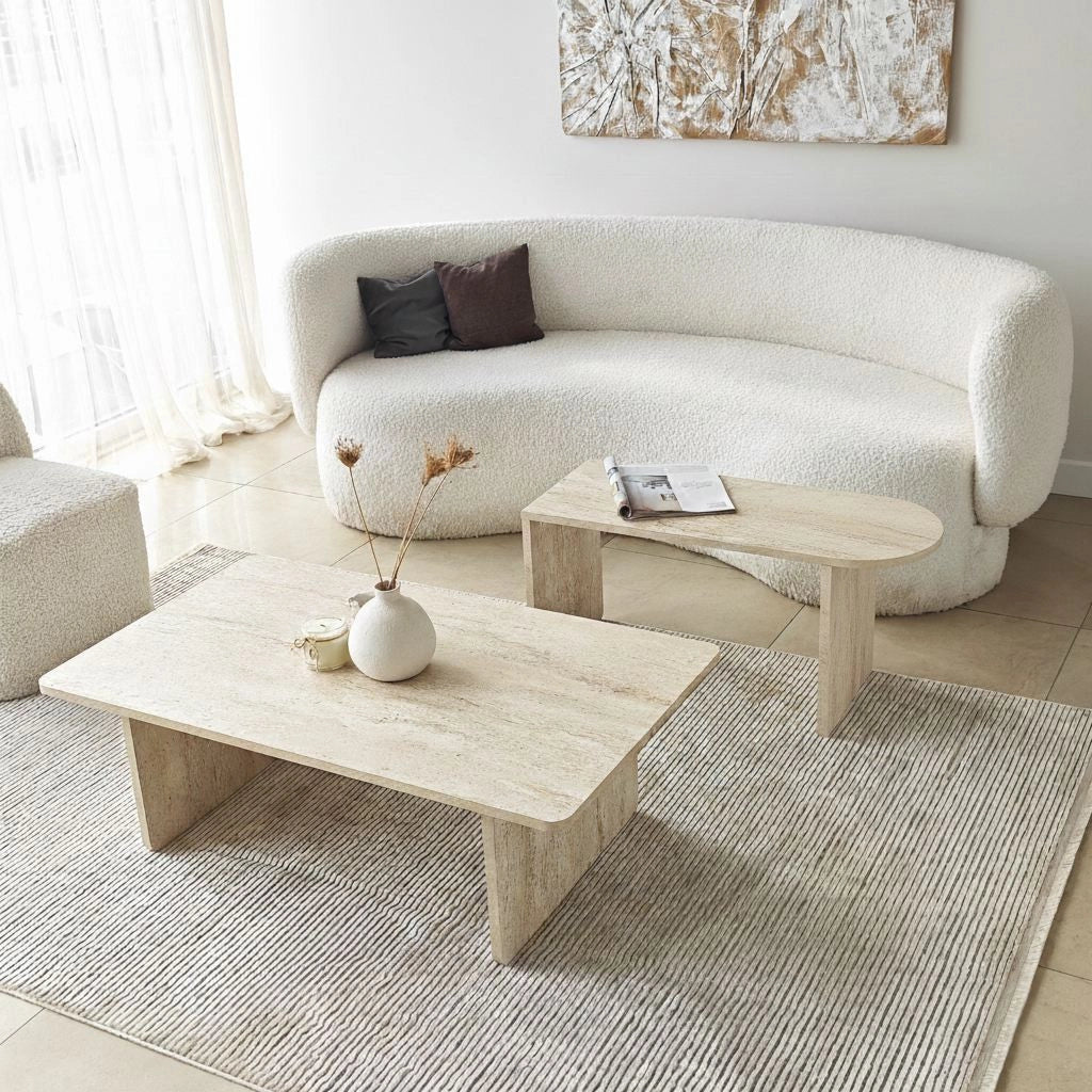 Set di tavolini in legno "Paris" 105 x 60 x 35 cm - Bronzo