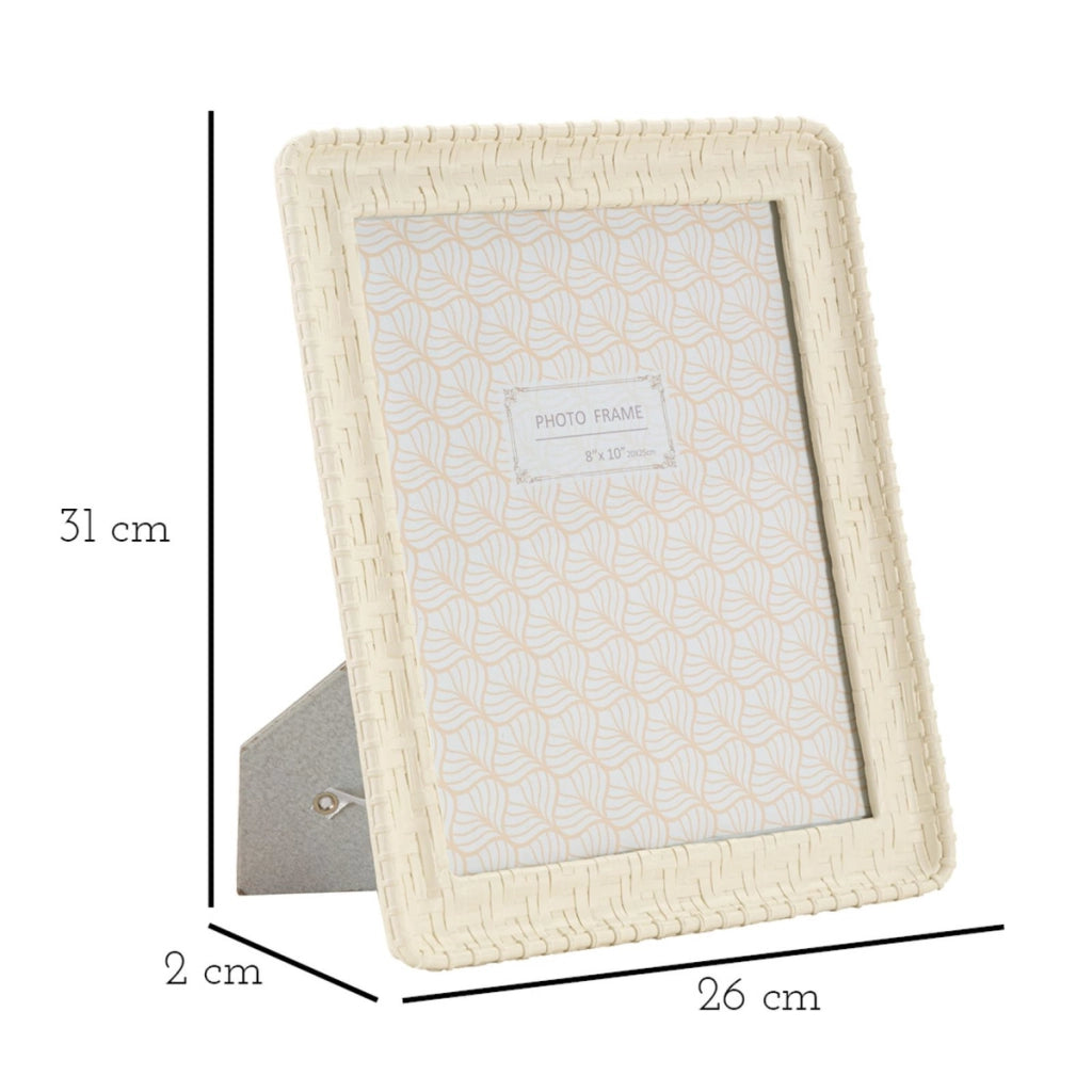 Portafoto Olistic 30, Beige, Poliresina, 26x2x31 cm