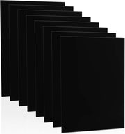 10 piastre nere A4 di acrilico 1 mm - 30 x 21 cm - rettangolari - plexiglas su misura - pittura - fai da te - supporto per tavolo
