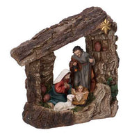 Natività resina capanna cm xh15