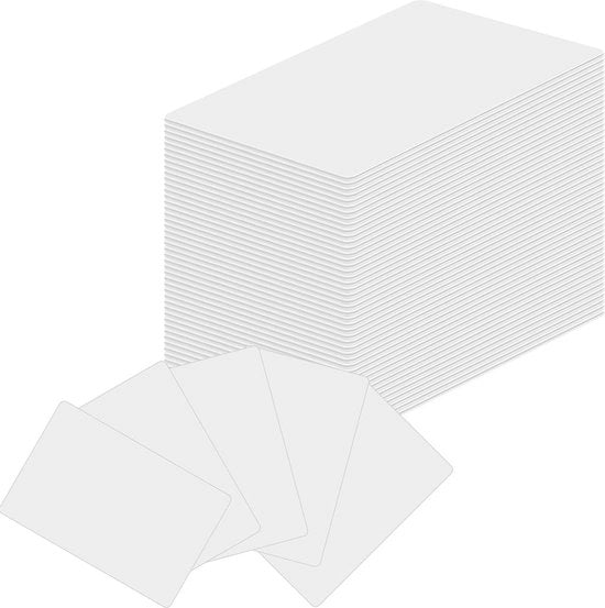 Carte NFC - 215 carte - 855 x 54 mm - Carte NFC bianca - NTAG215 blanco - 504 byte - carte PVC - plastica - compatibile con Tagmo - Amiibo Cards - smartphone compatibili NFC - apparecchiature NFC - 50 pezzi .