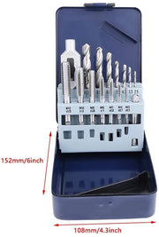 Set di punteruole in acciaio da 15 pezzi - Gereadizioni di alta qualità - Lavorazione del metallo - Sostenibile - Facile da utilizzare - Cassa di stoccaggio - Set di punteruole