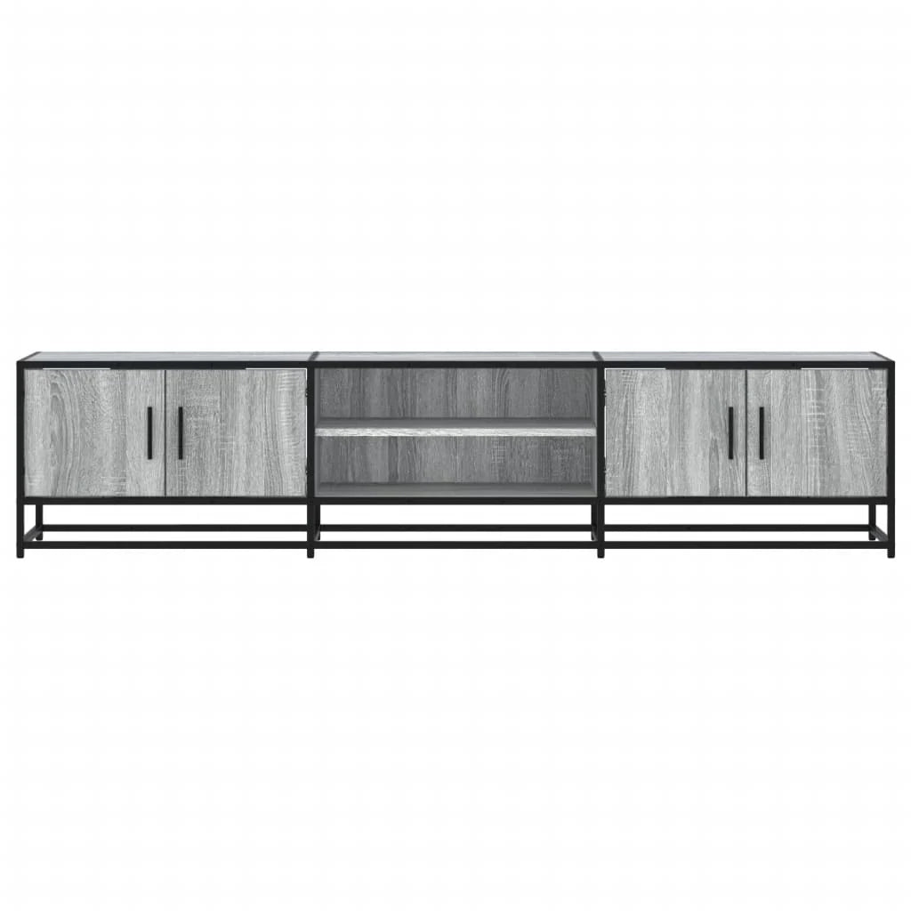 Mobile TV multimediale mensola TV credenza TV sala da pranzo soggiorno camera da letto Sonoma 180 x 35 x 41 cm legno ingegnerizzato grigio 02_0028432