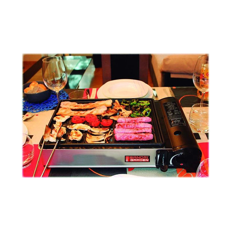 Barbecue Sandrigarden gas Tasmania, portatile con griglia, 1,9 kw