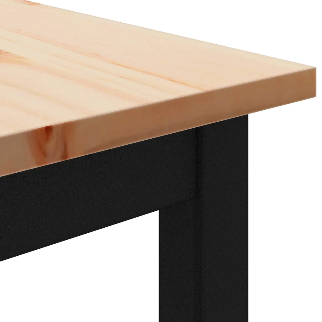 panchina Naturale 80 x 35 x 45 cm Pino massello CFW1606784