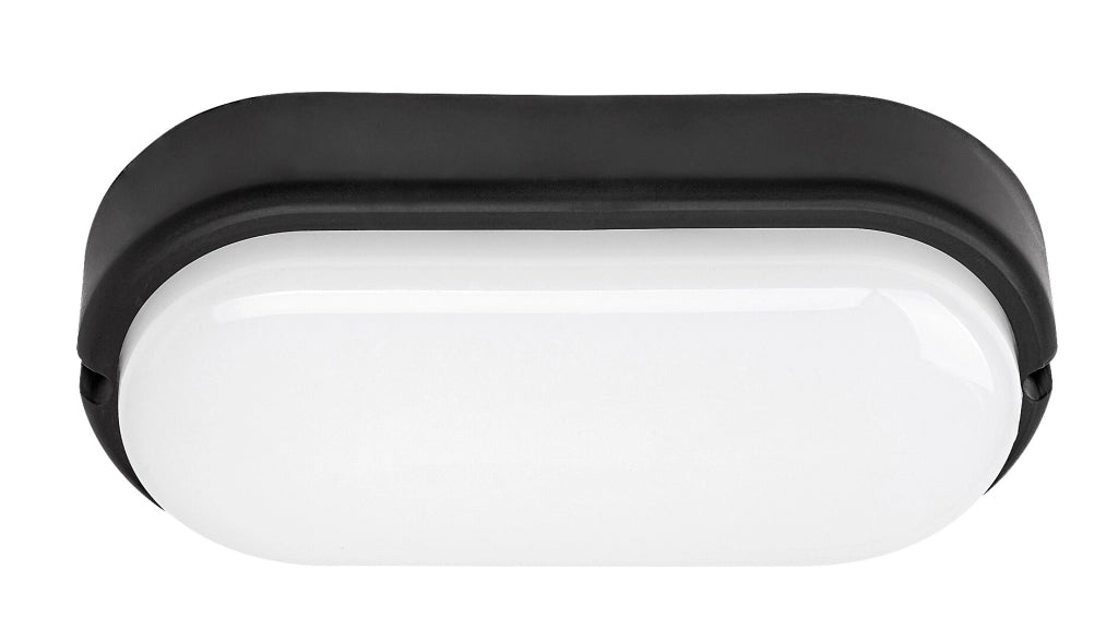 Plafoniera esterna ovale LED 15W nera IP54 Rabalux Hort