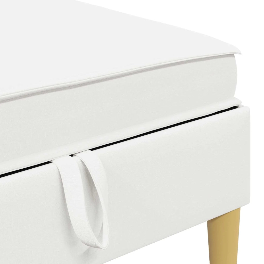 Set di divani modulari con spazio di archiviazione 6 pcs Bianco