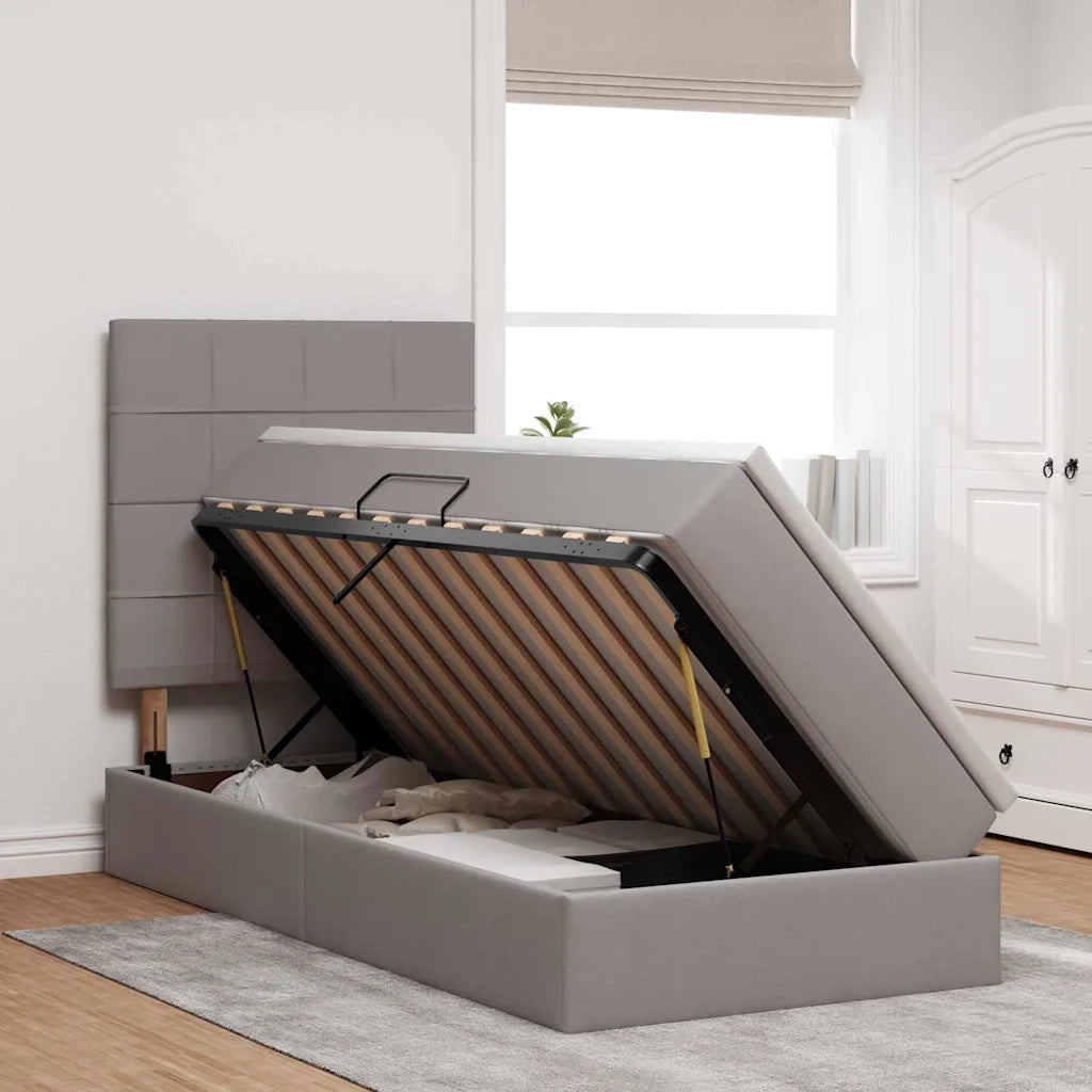 Letto con contenitore e LED Talpa 100 x 200 cm Poliestere