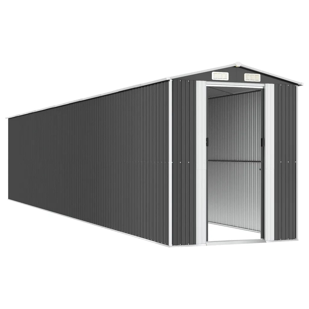 Capanno da Giardino Antracite 192x1021x223cm in Acciaio Zincato cod mxl 65869