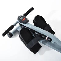 Vogatore Professionale a Tiraggio Centrale per Allenamento da Casa Salvaspazio con Display 130 x 47.5 x 67cm