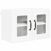 Pensile da cucina | Mobile in vetro da parete PORTO Bianco 60 x 31 x 40 cm