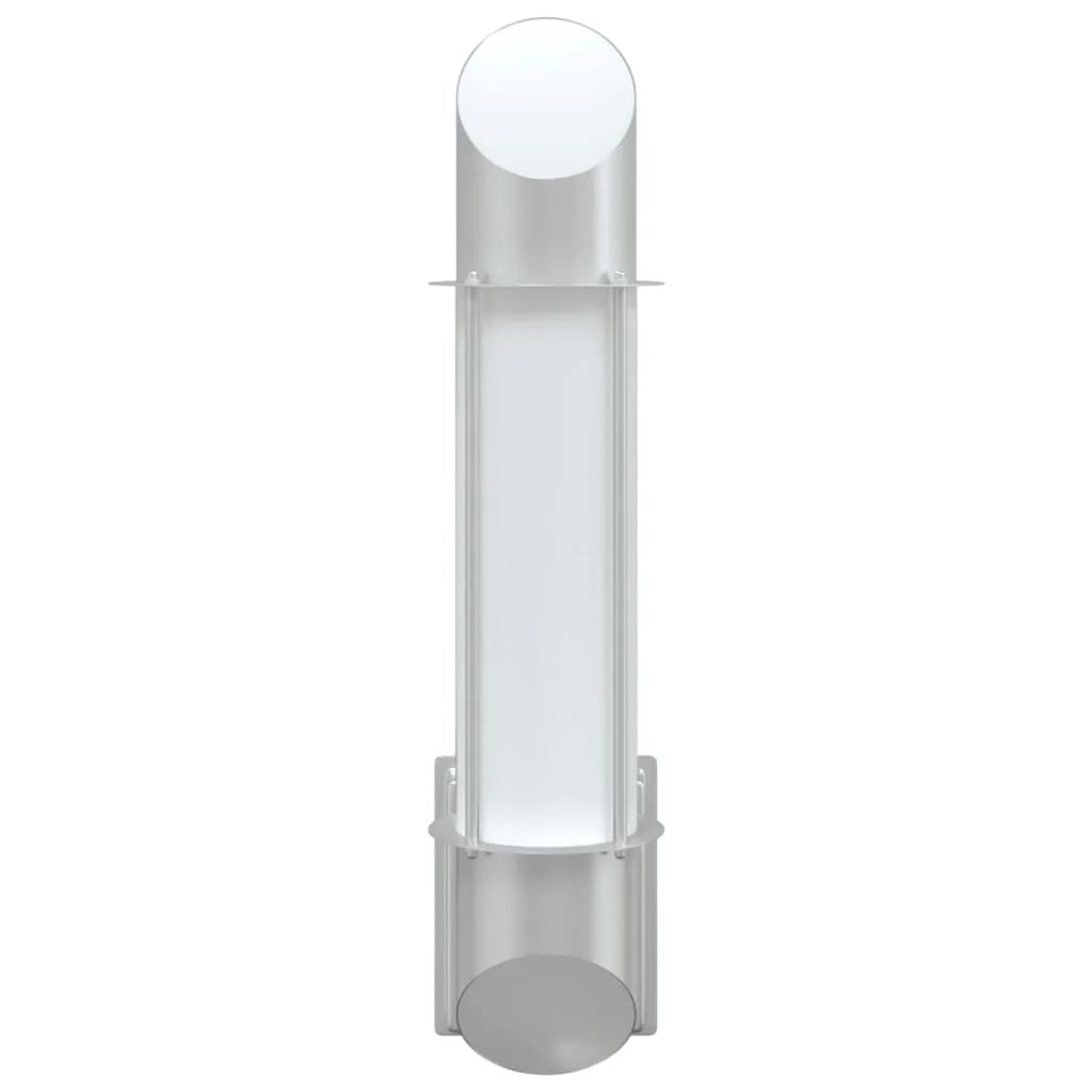 Applique da esterno resistente alle intemperie 10,5 x 14 x 48 cm acciaio inox argento 02_0056604