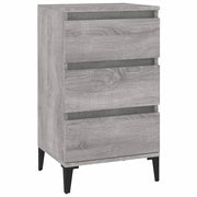 Comodino | Armadio da Notte | Mobiletto da notte Grigio Sonoma 40x35x70 cm in Legno Multistrato