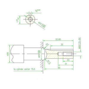Pezzo di ricambio per motore a benzina LIFAN 6,5 CV Albero a gomito 20 mm