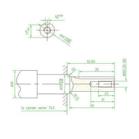 Pezzo di ricambio per motore a benzina LIFAN 6,5 CV Albero a gomito 20 mm