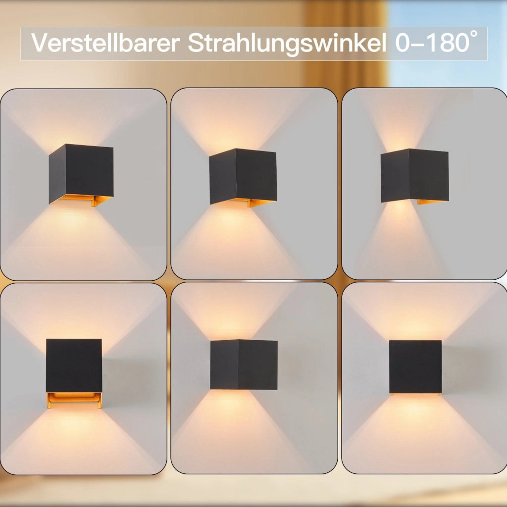 ZMH Applique da parete a LED per interni Luce verso l'alto e verso il basso Applique da parete per esterni IP65