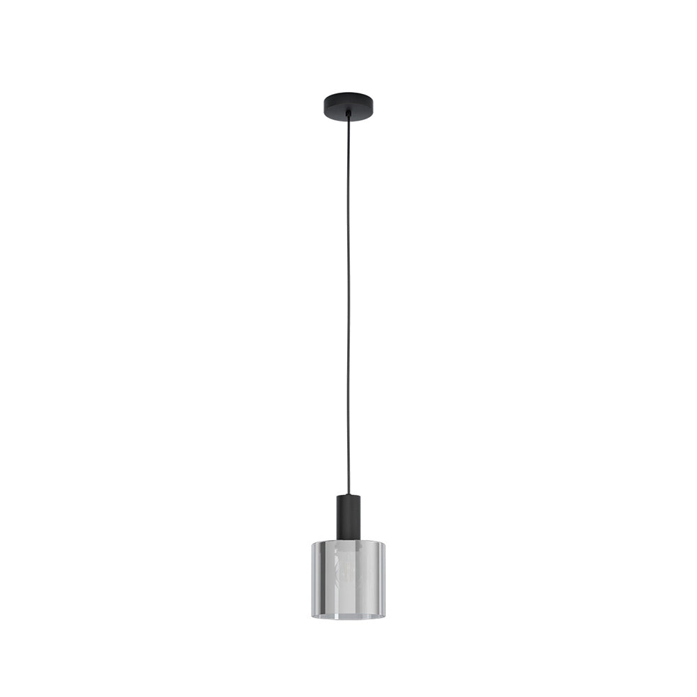 Lampadario Moderno Gorosiba 1 Luce Acciaio Nero