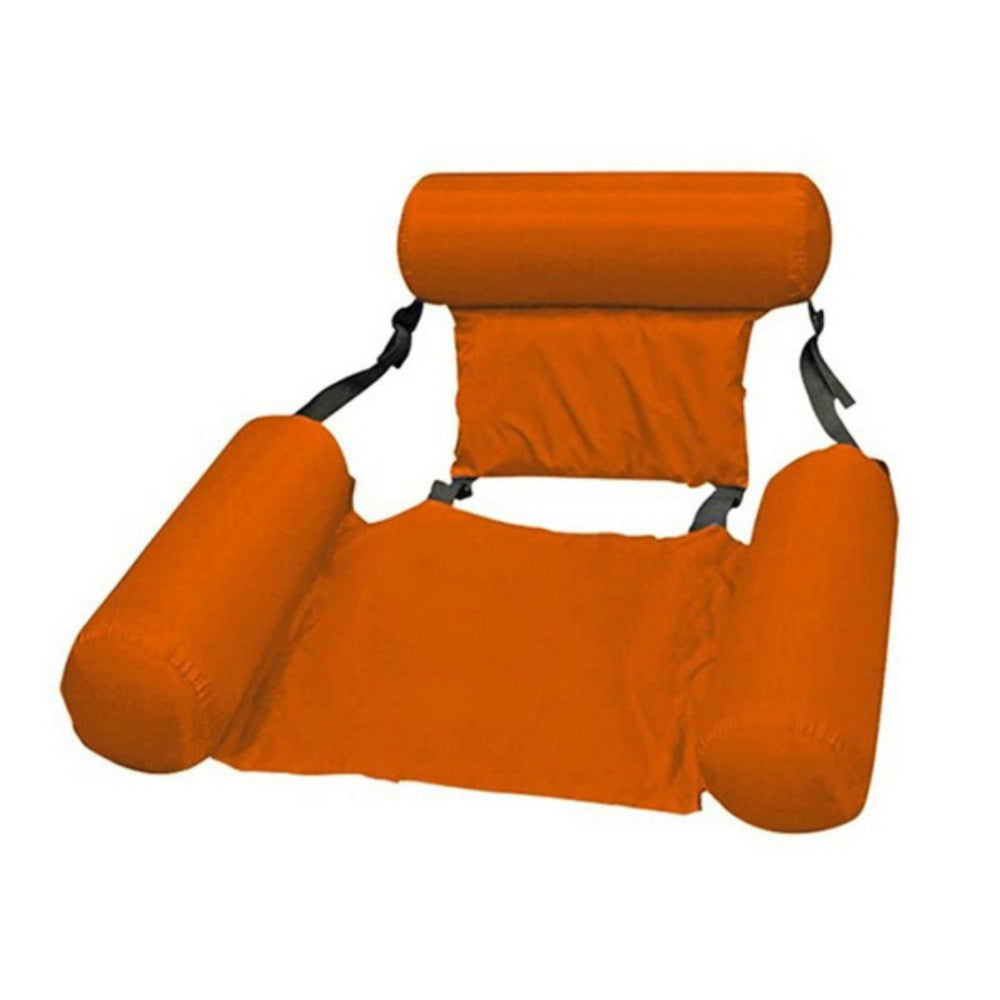 Trade Shop - Sedia A Sdraio Gonfiabile Amaca Per Mare Piscina Galleggiante Pieghevole 120cm -