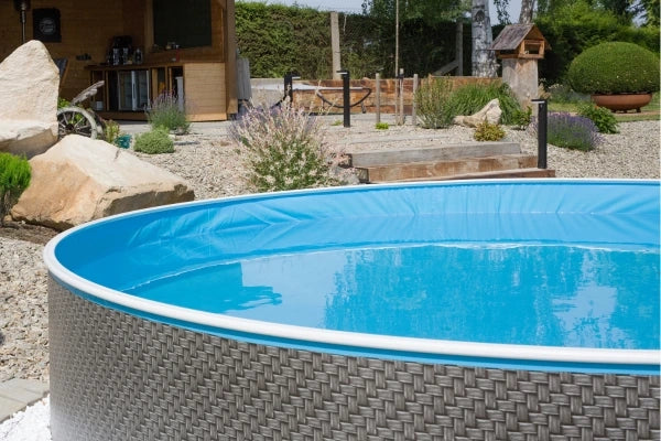Azuro 3,6 x 1,2 m, RATTAN - senza scala e filtro, con fori fuori asse