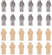 Set di Kralen 130 pezzi - Kralen Virgin Maria/Legering - Kralen con Talismani/Strass - 1,6 mm - Set per creare catenelle e bracciali di gioielli in DIY