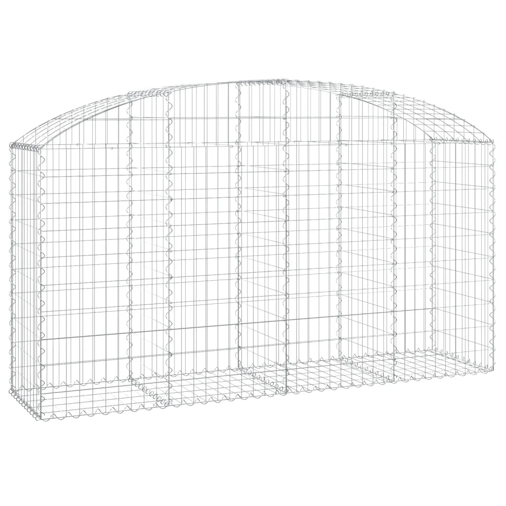 Cesto Gabbione ad Arco 200x50x100/120 cm Ferro Zincato 153475