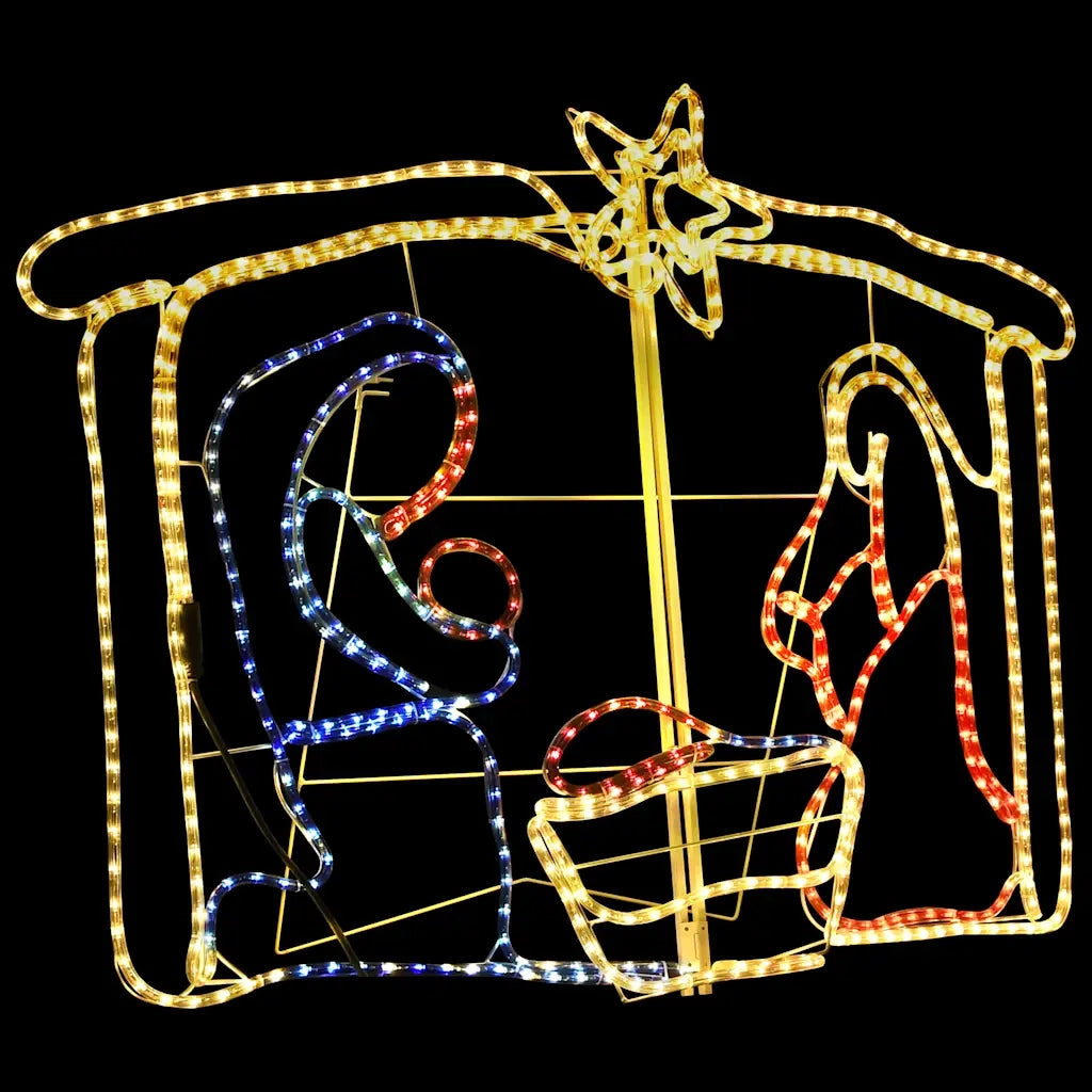 Natività Decorazione di Natale 240 LED 116x41x87 cm 289981