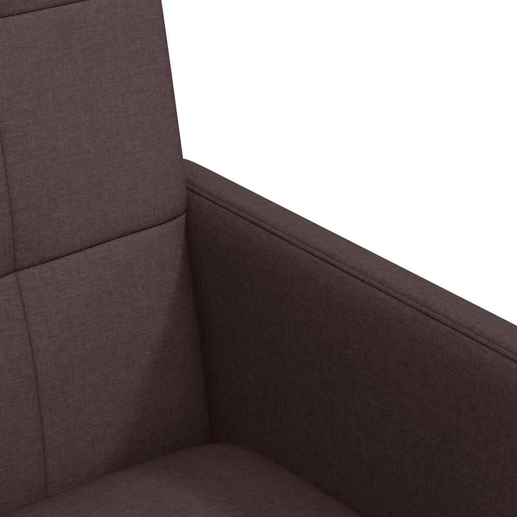 Sedie da Pranzo con Ruote 2 pcs Marrone scuro 58 x 65 x 94 cm