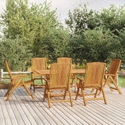 Set da Pranzo da Giardino 7 pz in Legno Massello di Teak 3154918