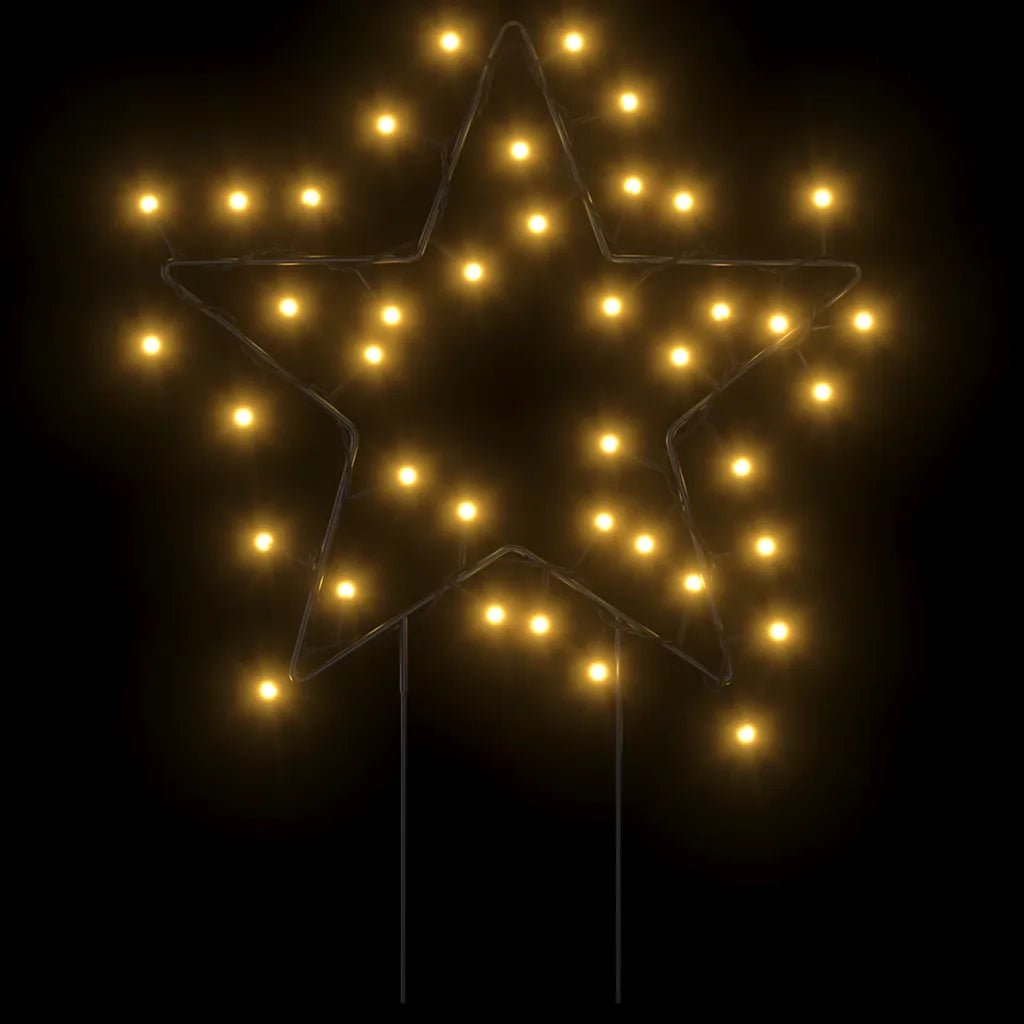 Decorazioni Luminose Natalizie Picchetti 3pz Stella 50LED 29cm 357717