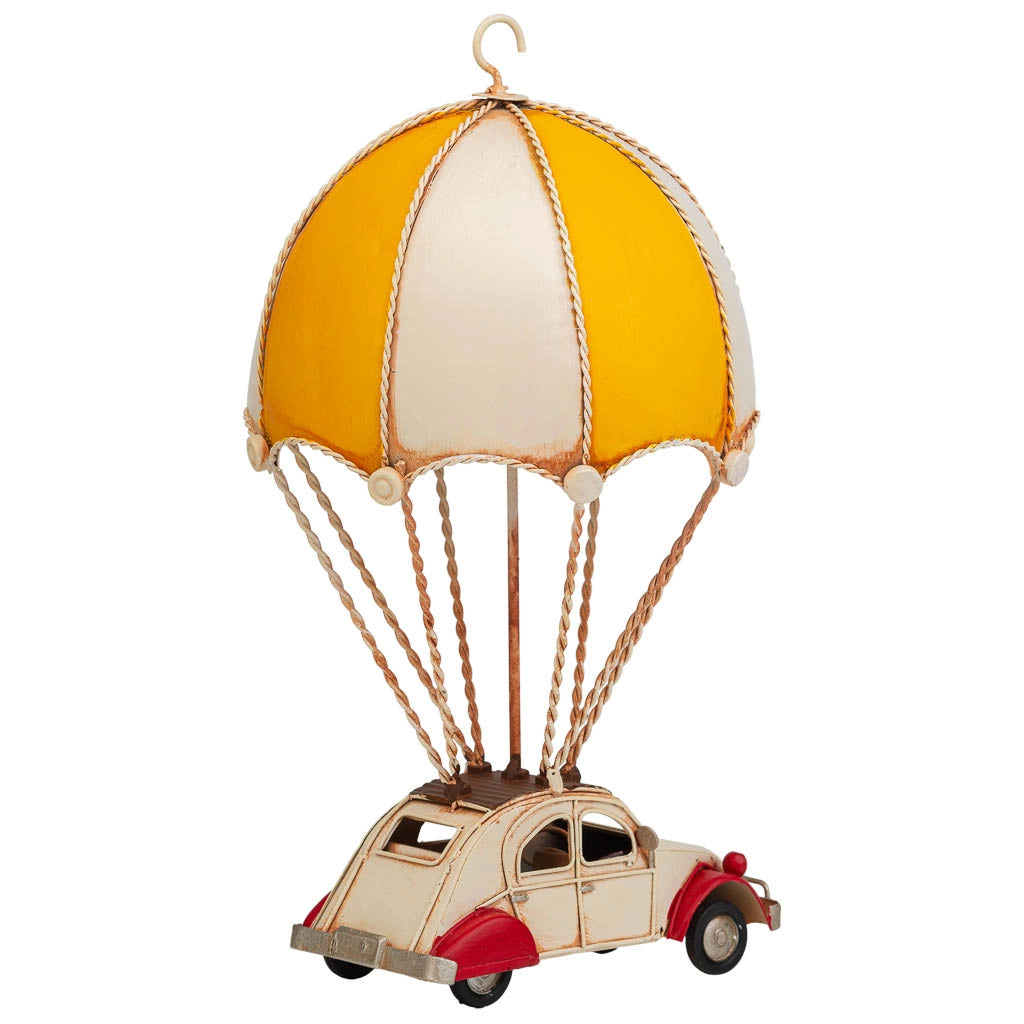 Parapendio in metallo giallo 18x17x31h