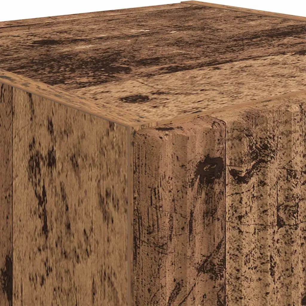 Mobile TV da parete 2 pcs Legno vecchio 30 x 31 x 80 cm 892306