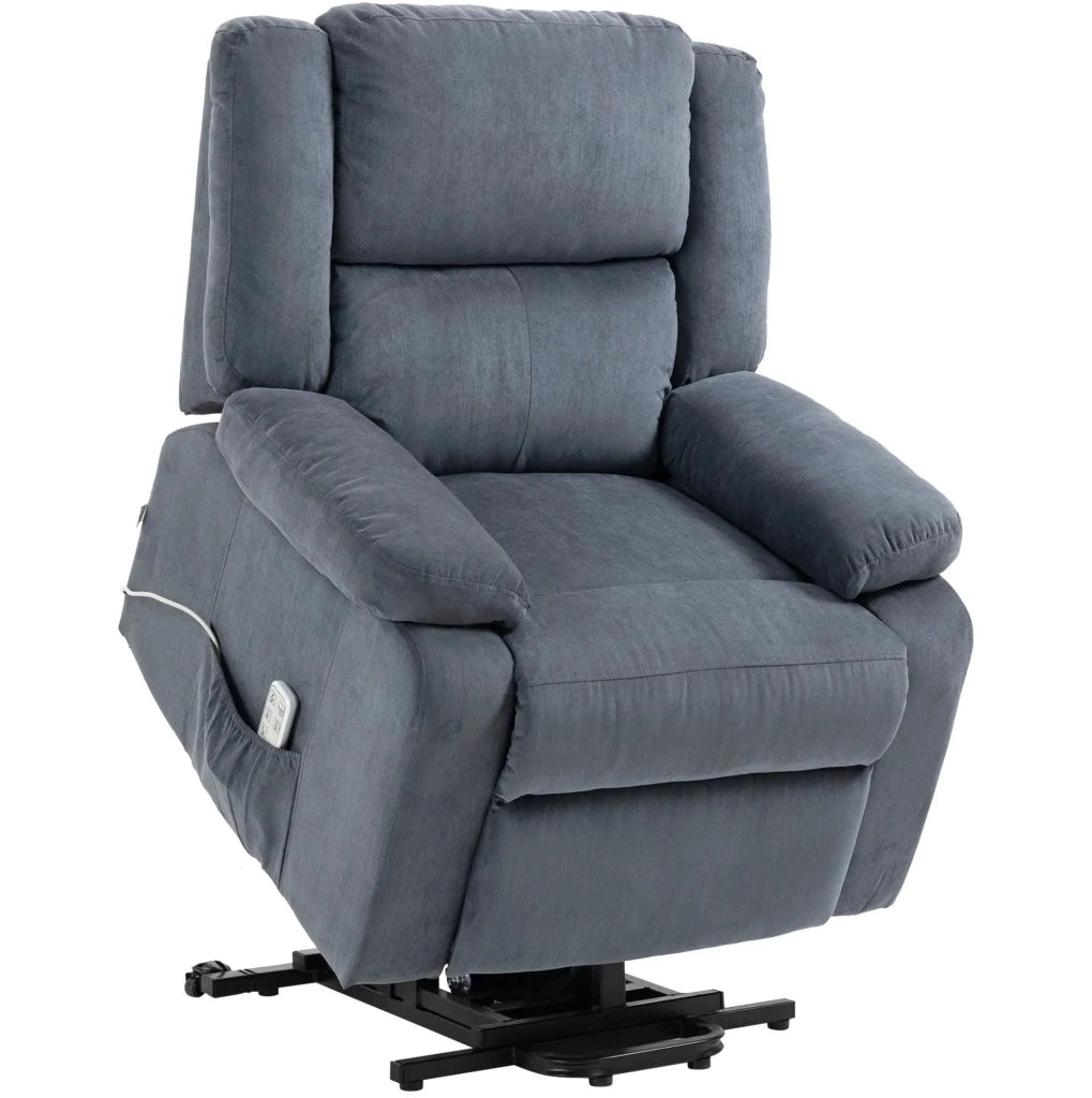 Poltrona relax elettrica con funzione alzapersona grigia