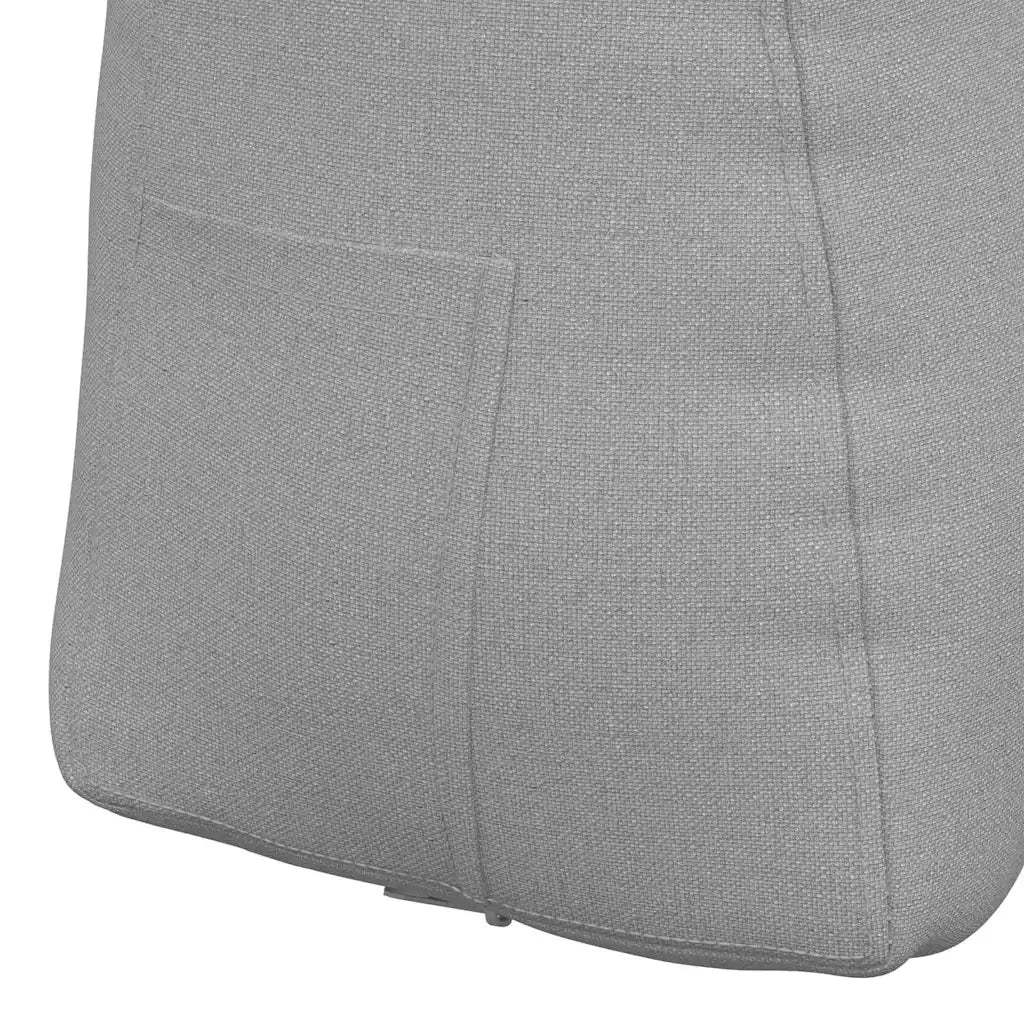 Cuscino per Schiena Grigio Nuvola 60 x 24 x 50 cm Tessuto 42014396