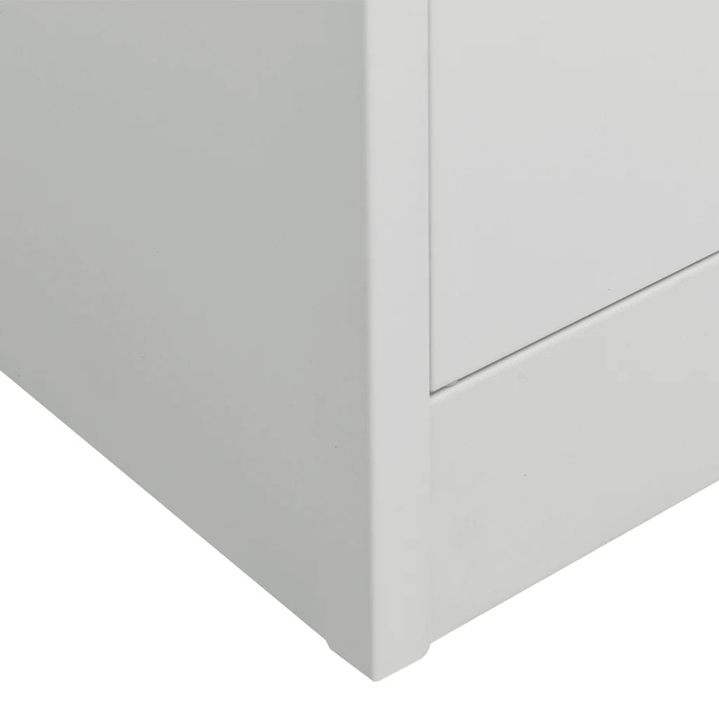 Armadio Grigio Chiaro 80x50x180 cm in Acciaio 335967