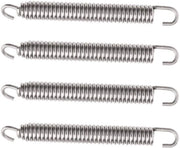 Sostituenti di valvola di scarico 70 mm - Manubrio regolabile - Acciaio inox - 4 pezzi - Duraturo - Resistente ad alta temperatura - Sostituenti di valvola di scarico