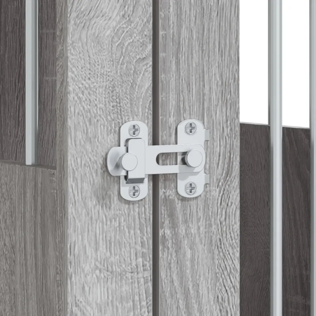 Gabbia Cani Arredamento Grigio Sonoma 64,5x80x71cm Multistrato 838335