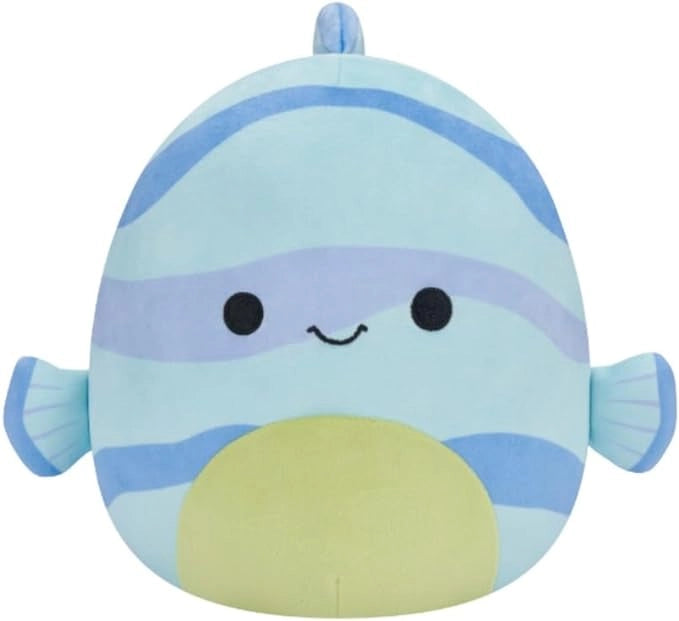 Squishmallow - 19cm Plush - Leland The Blue Striped Fish (4069P16)