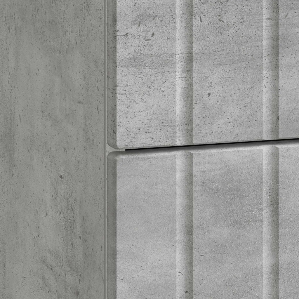 Armadio da Notte con cassetto Grigio Cemento 43x 41 x 68 cm 894328