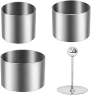 Set di anelli di acciaio inossidabile 3 pezzi