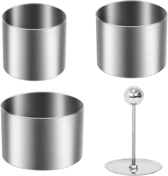 Set di anelli di acciaio inossidabile 3 pezzi