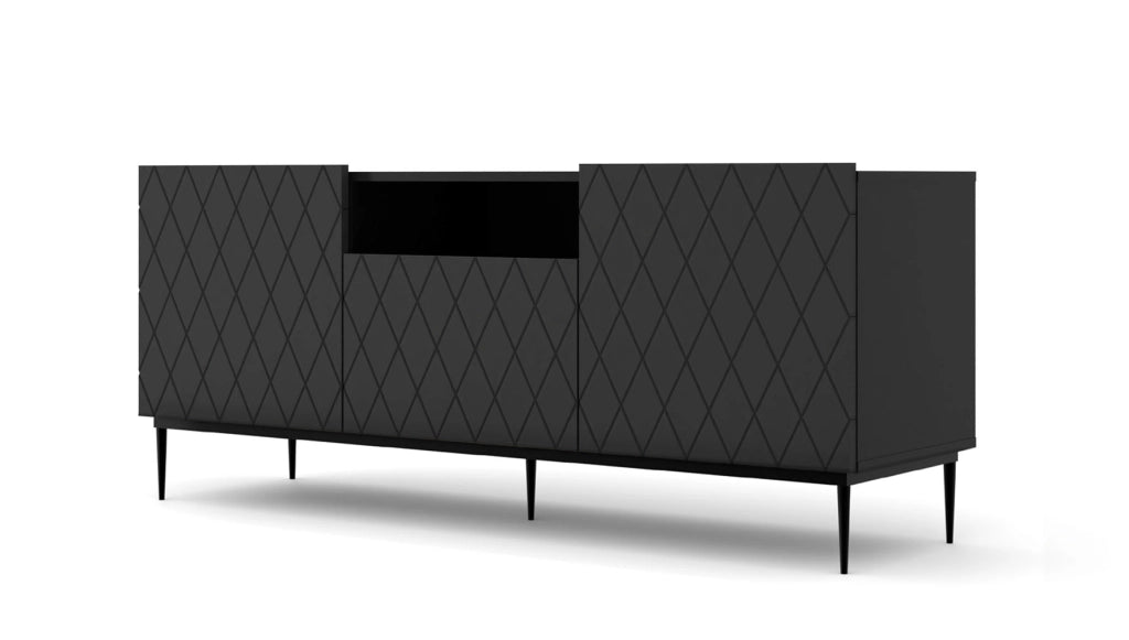 COLLEZIONE MOBILI DIUNA RTV2D1K 145 NERO OPACO MONTATURA NERA