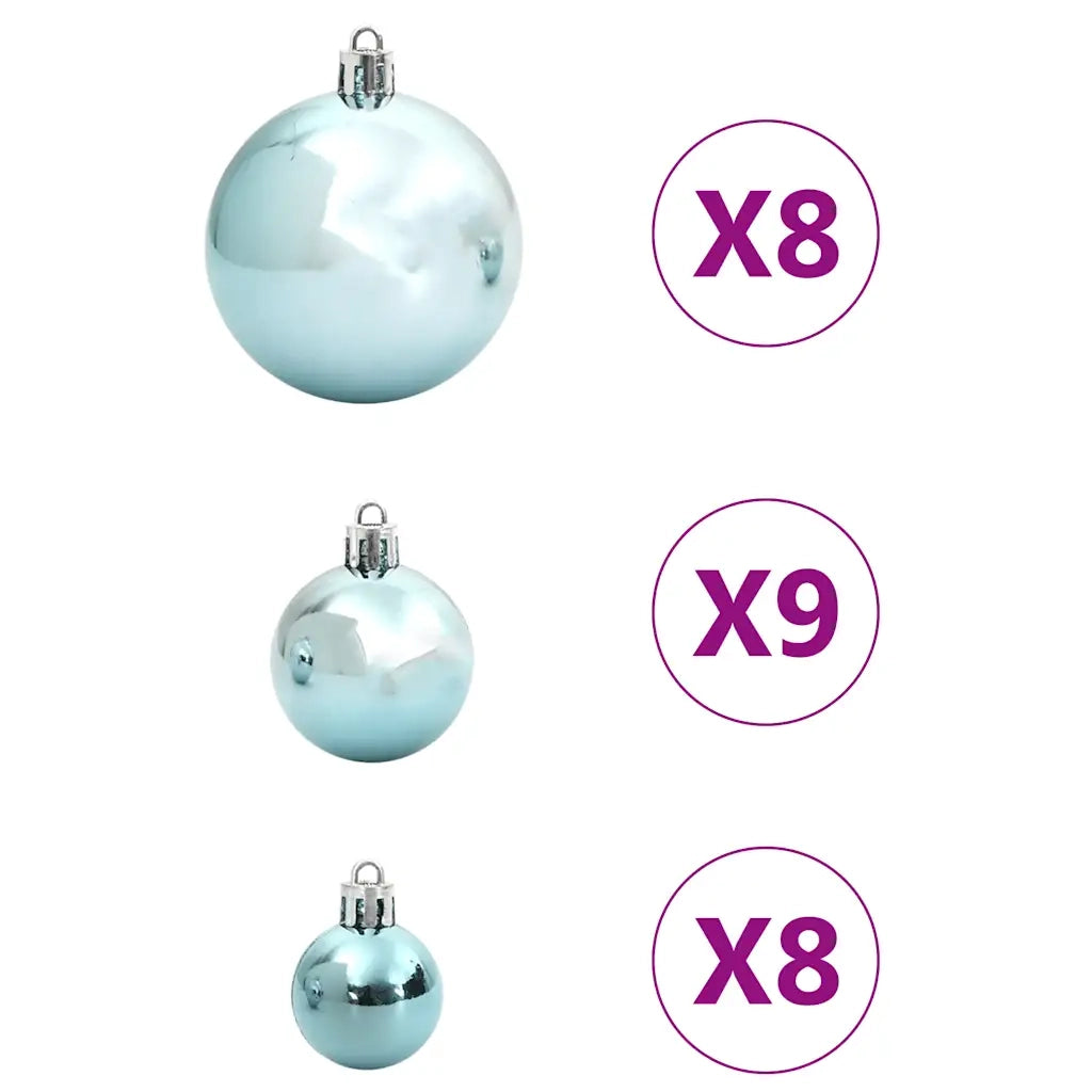 Palline di Natale 100 pz Verdi Ø3/4/6 cm 4100009